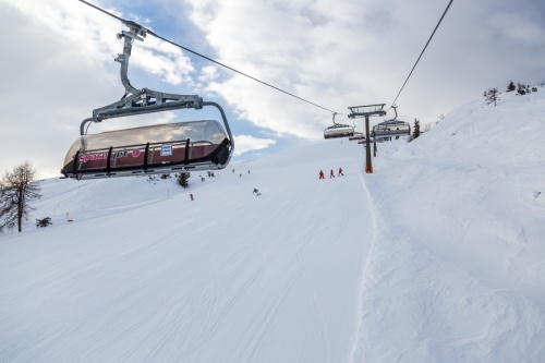 Ski areál: Flachau – Snow Space Salzburg - sjezdovky jsou zde velké a široké