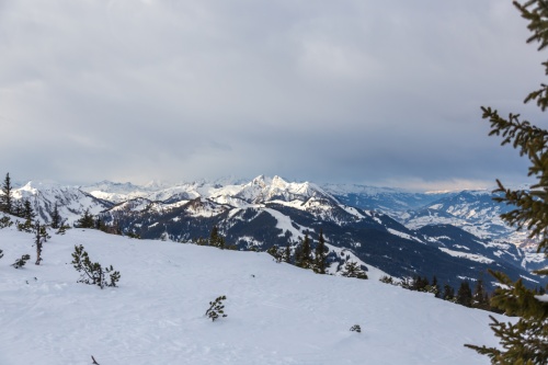 Ski areál: Flachau – Snow Space Salzburg - výhledy do okolí jsou krásné