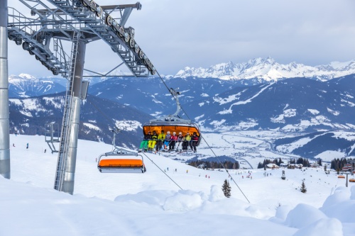 Ski areál: Flachau – Snow Space Salzburg - lanovka Starjet vás bude vozit v horní části střediska