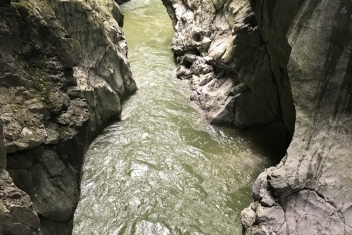 Soutěska na řece Lammer (Lammerklamm) - voda si zde po staletí vymýlá cestu