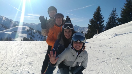 Silvestrovské lyžování na Zauchensee