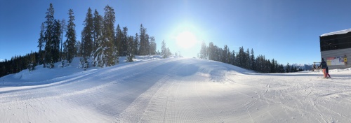 Silvestrovské lyžování