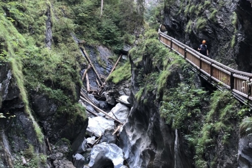 Soutěska Kitzlochklamm - divoká voda