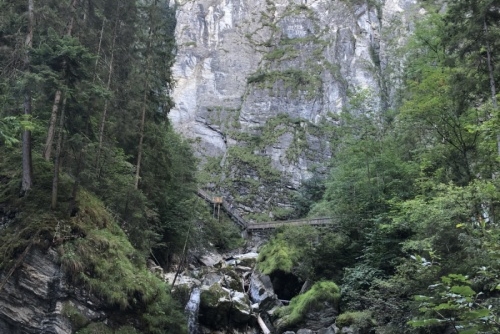 Soutěska Kitzlochklamm - v soutěsce