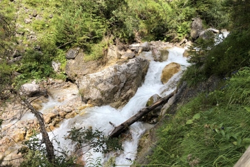 Soutěska Silberkarklamm - divoká voda