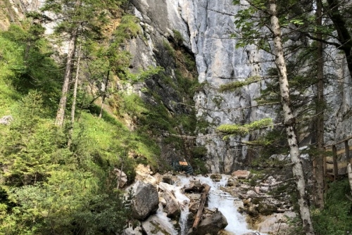 Soutěska Silberkarklamm - v soutěsce