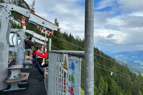 Do Gröbmingu za adrenalinovou jízdou na ZIPLINE - nástup na jízdu