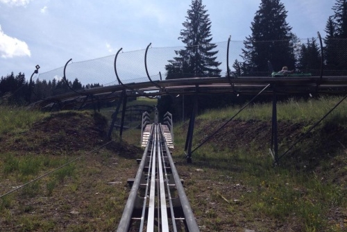 Bobová dráha ve Flachau (Lucky Flitzer Alpine Coaster) - cesta nahoru