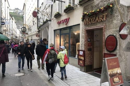 Jak si užít Salcburk a ušetřit se Salzburg Card - kavárna Mozart, kde dostanete specialitu - salcburské noky
