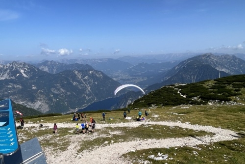 Vyhlídka 5 prstů  - start paraglidistů