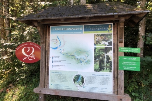 Scheffau - stezka lesem Mühlenrundweg