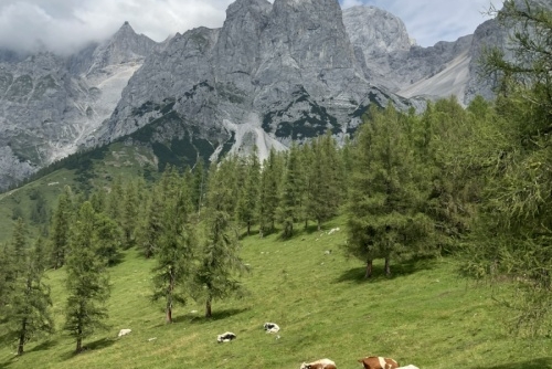Podzimní turistika v Alpách