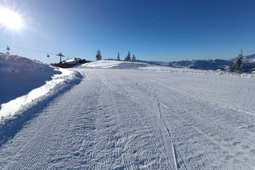 Prosincová lyžovačka ve Flachau