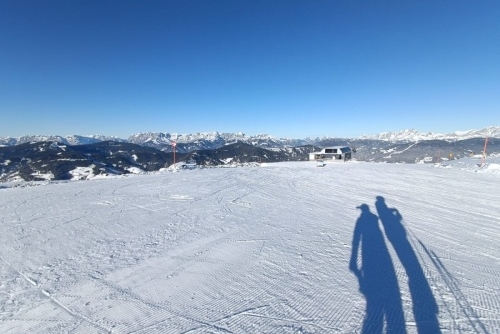 Prosincová lyžovačka ve Flachau