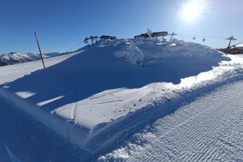 Prosincová lyžovačka ve Flachau