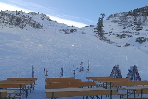 Prosincová lyžovačka ve Flachau