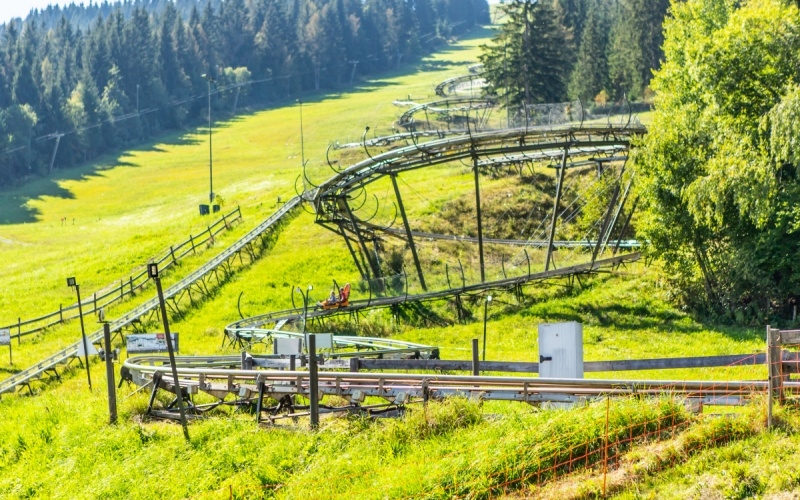 Bobová dráha ve Flachau (Lucky Flitzer Alpine Coaster)