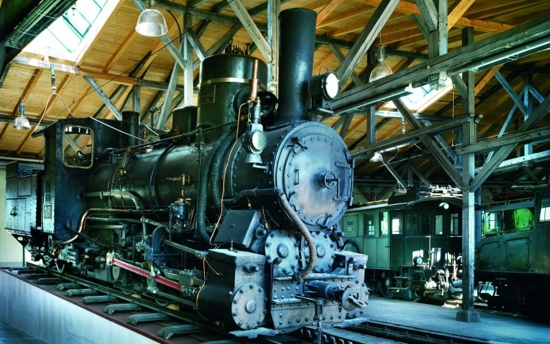 Lokwelt Railway Museum in Freilassing, Germany