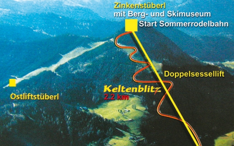 Bobsleigh track in Hallein (Sommerrodelbahn Keltenblitz)